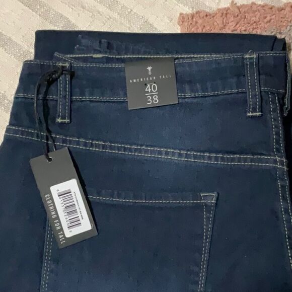 NWT American Tall Brand Straight Leg Jeans in Blue Steel Size 40/38 - Picture 13 of 13